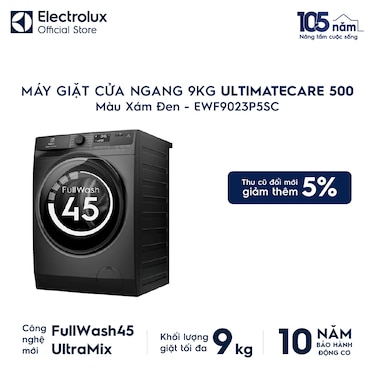 M&#225;y giặt cửa ngang 9kg UltimateCare 500 - X&#225;m đen Onyx