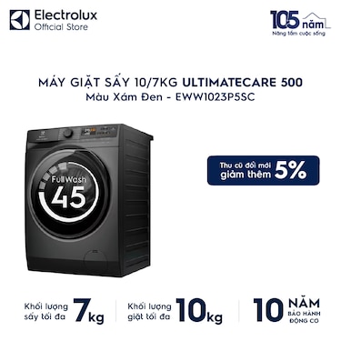 M&#225;y giặt sấy 10/7kg UltimateCare 500 - X&#225;m đen