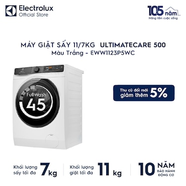 M&#225;y giặt sấy 11/7kg UltimateCare 500 - Trắng