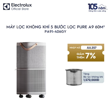 M&#225;y lọc kh&#244;ng kh&#237; 5 bước lọc Pure A9 cho ph&#242;ng c&#243; diện t&#237;ch 60m&#178;