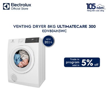 8kg UltimateCare 300 venting dryer