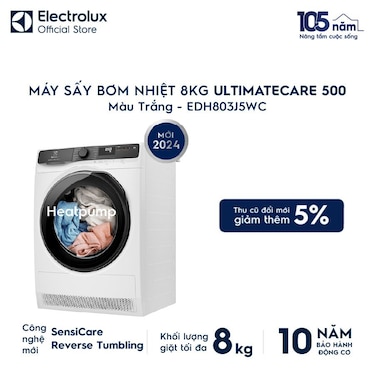 M&#225;y sấy Bơm nhiệt 8kg UltimateCare 500 - Trắng
