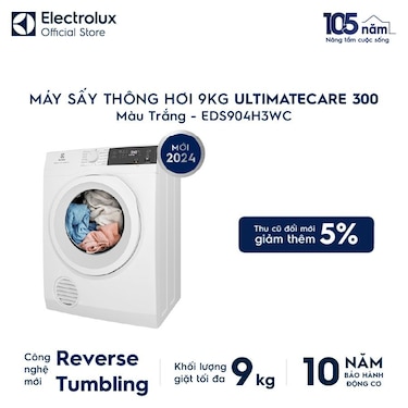 M&#225;y sấy Th&#244;ng hơi 9kg UltimateCare 300 -&#160; Trắng