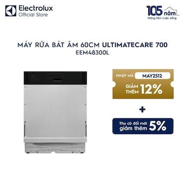 M&#225;y rửa b&#225;t &#226;m UltimateCare 700 60cm cho 14 bộ ch&#233;n đĩa