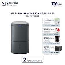 27L UltimateHome 700 air purifier with dehumidification for 58m² room coverage