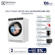 8kg UltimateCare 500 Heat pump dryer 