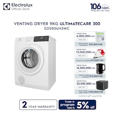 9kg UltimateCare 300 venting dryer 
