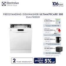 60 cm UltimateCare 300 freestanding dishwasher with 13 of place settings