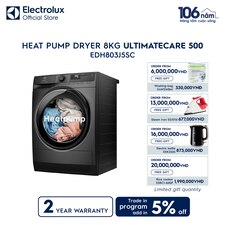 8kg UltimateCare 500 Heat pump dryer 