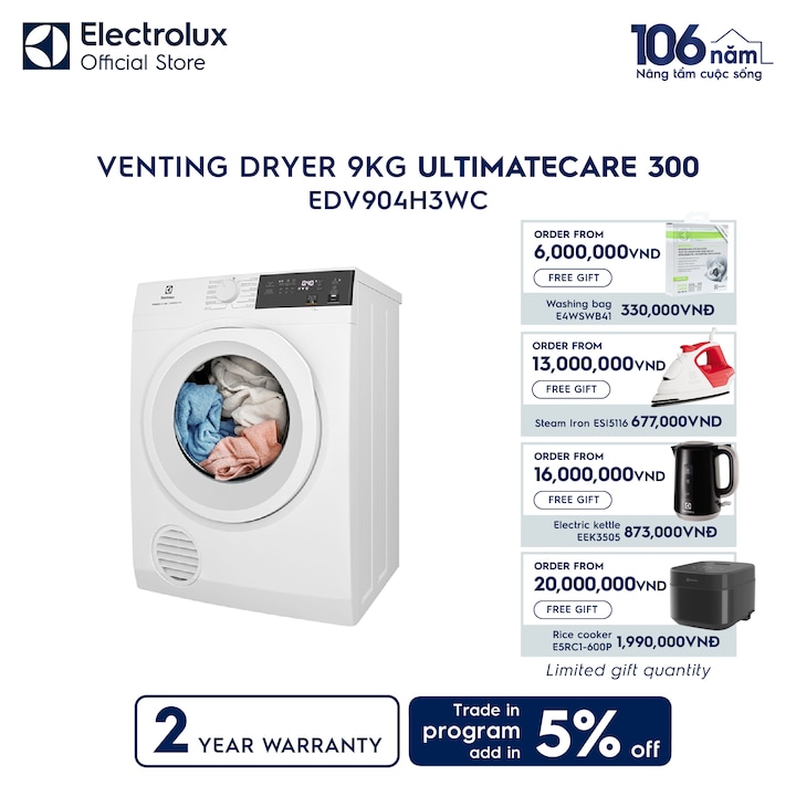 9kg UltimateCare 300 venting dryer&nbsp;