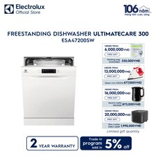 60 cm UltimateCare 300 freestanding dishwasher with 13 of place settings