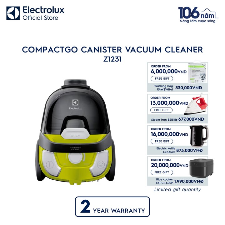 CompactGo canister vacuum cleaner