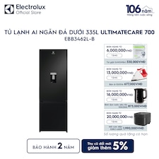 Tủ lạnh Electrolux AI ngăn đá dưới 335L Series 700 Làm đá tự động