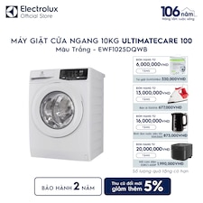 Máy giặt cửa ngang Electrolux 10kg UltimateCare 100 trắng