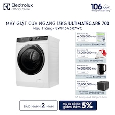 Máy giặt cửa ngang Electrolux 13kg UltimateCare 700 trắng