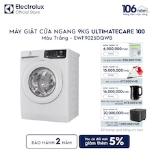 Máy giặt cửa ngang Electrolux 9kg UltimateCare 100 trắng