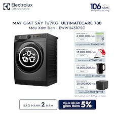 Máy giặt sấy Electrolux giặt 11kg + sấy 7kg UltimateCare 700