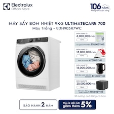 Máy sấy quần áo Electrolux bơm nhiệt 9kg UltimateCare 700