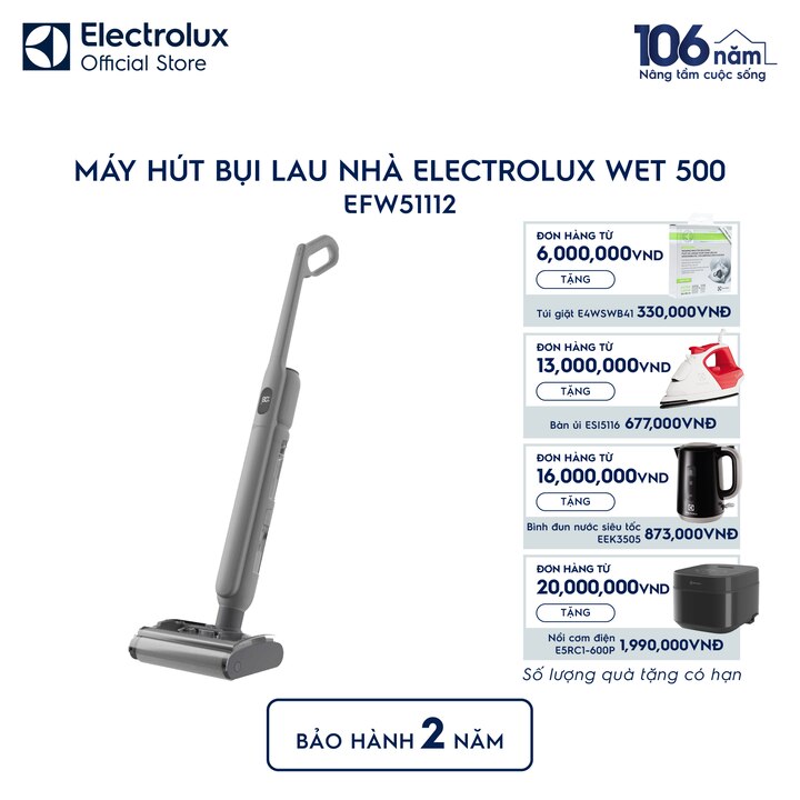 M&aacute;y h&uacute;t bụi lau nh&agrave; Electrolux Wet 500