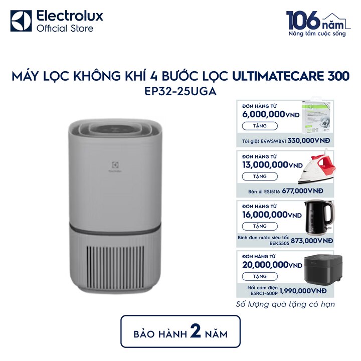 M&aacute;y lọc kh&ocirc;ng kh&iacute; Electrolux ph&ograve;ng 30m&sup2; UH300 bộ lọc HEPA