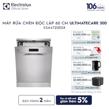 Máy rửa chén độc lập 60 cm UltimateCare 300 cho 13 bộ chén đĩa