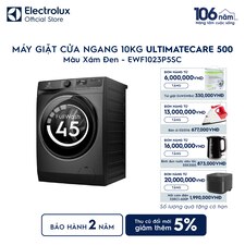 Máy giặt cửa ngang Electrolux 10kg UltimateCare 500 xám đen