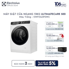 Máy giặt cửa ngang Electrolux 13kg UltimateCare 500 trắng