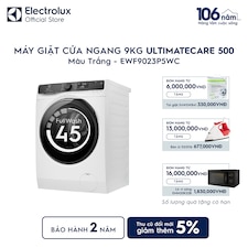 Máy giặt cửa ngang Electrolux 9kg UltimateCare 500 trắng