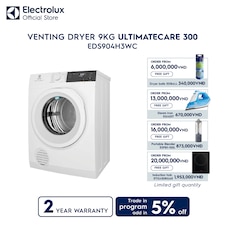 9kg UltimateCare 300 venting dryer 