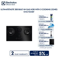 80cm UltimateTaste 300 built-in gas hob with 3 cooking zones