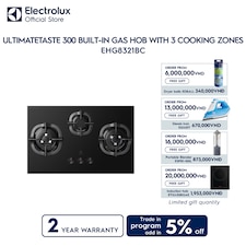80cm UltimateTaste 300 built-in gas hob with 3 cooking zones