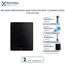 28cm 500 Series Freestanding induction hob with 1 cooking zones
