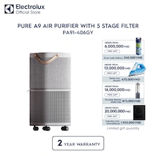 Pure A9 air purifier with 5 stage filter for 60m² room coverage