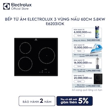 Bếp từ âm Electrolux 3 vùng nấu 60cm 5.8kW