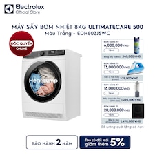 Máy sấy quần áo Electrolux bơm nhiệt 8kg UltimateCare 500
