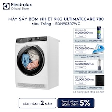 Máy sấy quần áo Electrolux bơm nhiệt 9kg UltimateCare 700