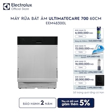 Máy rửa bát âm tủ 14 bộ 60cm UltimateCare 700 - Thép không gỉ