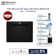 Máy rửa bát để bàn 6 bộ 55cm Series 100 - Đen