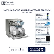 Máy rửa bát để bàn 8 bộ 55cm UltimateCare 300 - Bạc