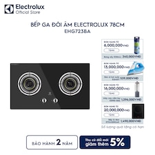 Bếp ga đôi âm Electrolux 78cm