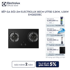 Bếp ga đôi âm Electrolux 80cm UT700 5.2kW, 4.5kW