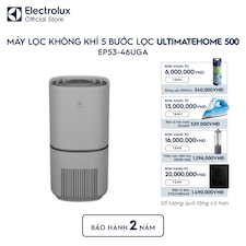 Máy lọc không khí Electrolux phòng 52m² UH500 bộ lọc HEPA