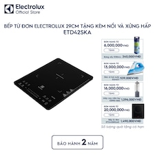 Bếp từ đơn Electrolux 29cm tặng kèm nồi và xửng hấp