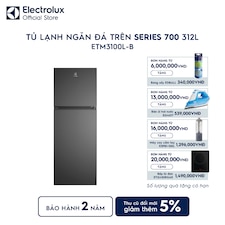 Tủ lạnh Electrolux AI ngăn đá trên 312L Series 700
