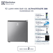 Tủ lạnh Electrolux mini 45 lít UltimateTaste 300 Xám Arctic