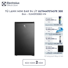 Tủ lạnh Electrolux mini 94L UltimateTaste 300 Đen bóng