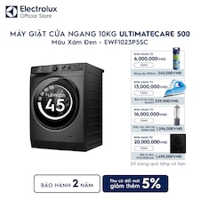 Máy giặt cửa ngang Electrolux 10kg UltimateCare 500 xám đen