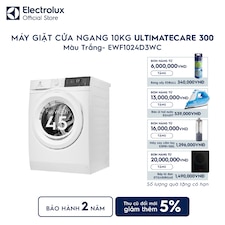 Máy giặt cửa ngang Electrolux 10kg UltimateCare 300 trắng