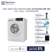 Máy giặt cửa ngang Electrolux 10kg UltimateCare 100 trắng