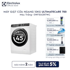 Máy giặt cửa ngang Electrolux 10kg UltimateCare 700 trắng